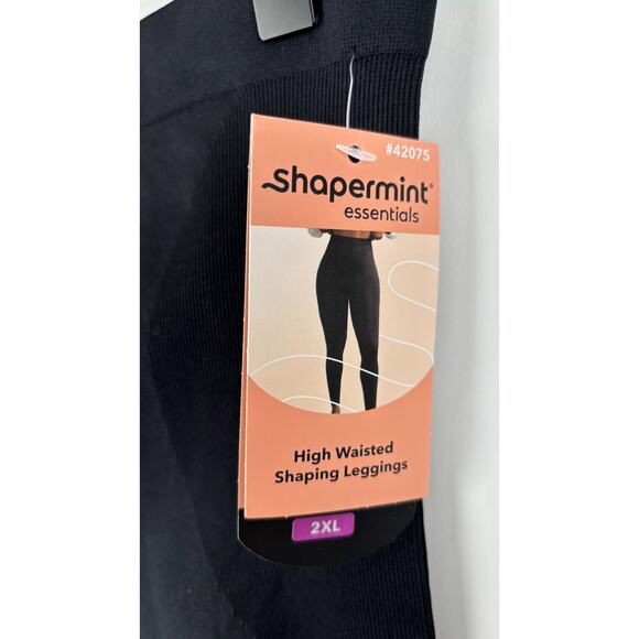 Shapermint Essentials High Waisted Shaping Leggings Womens Plus Size XXL Black - Picture 7 of 11